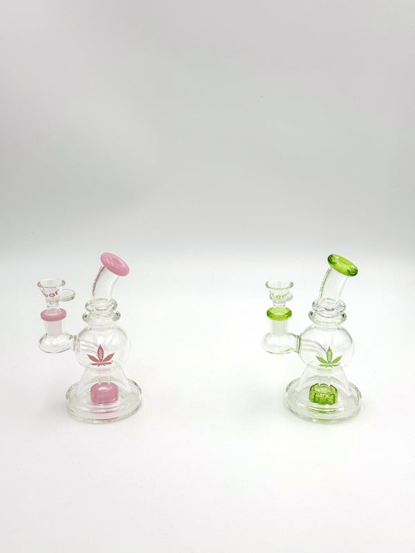 Aleaf 6’’ Clobe Circle Perch Water Pipe 1ct #AL2096 - Premium  from Y&M WHOLESALE - Just $12.50! Shop now at O&Z WHOLESALE