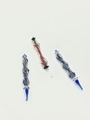 Glass House Sandy Iridescent Steel Glass Flathead Dabber 3pk Bag GD-82