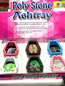 Poly Stone Ashtray 6ct Display - Premium  from H&S WHOLESALE - Just $22! Shop now at H&S WHOLESALE