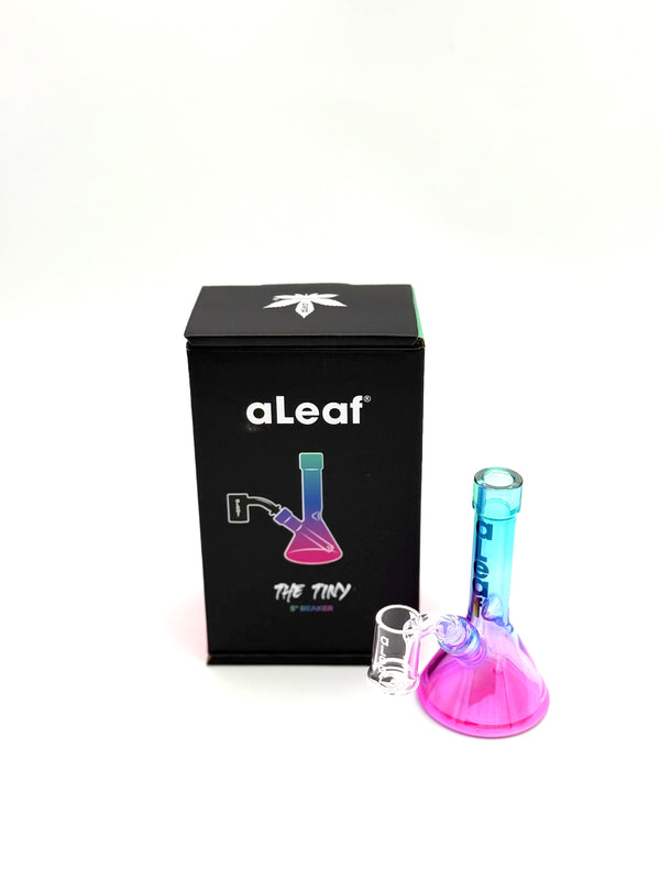 Aleaf 5’’ THE TINY Beaker Dab Rig 10mm 1ct Box #AL6134 - Premium  from O&Z WHOLESALE - Just $15! Shop now at O&Z WHOLESALE