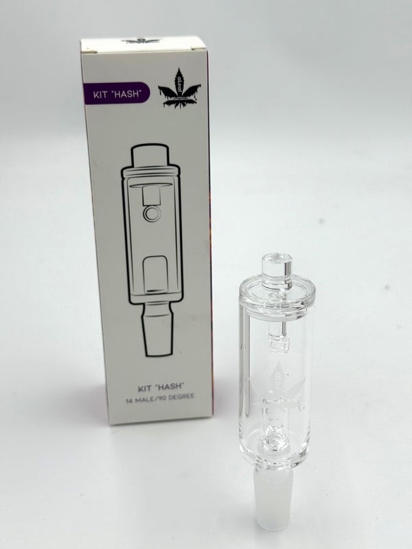 Aleaf Kit Hash Quartz Hash Adapter Kit Includes Borosilicate Quartz Carb Cap With Hanging Function 14M/90D 1ct Box #ALD1051
