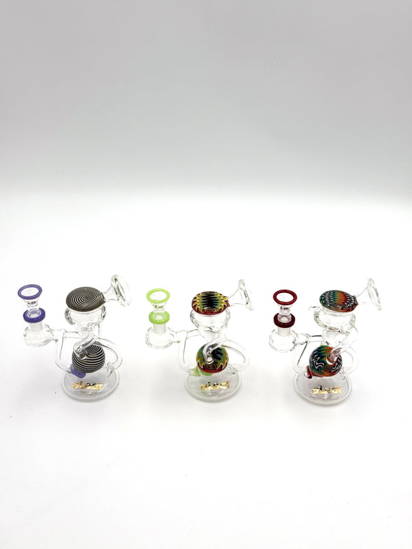 Aleaf 4’’ Esigo Slime Mini Recycler Glass Pipe 1ct #AL2086 - Premium  from O&Z WHOLESALE - Just $25.99! Shop now at O&Z WHOLESALE