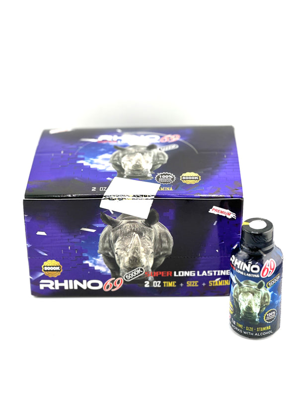 Rhino 69 5000k Liquid Shots For Man 12ct - Premium  from H&S WHOLESALE - Just $18! Shop now at Y&M WHOLESALE