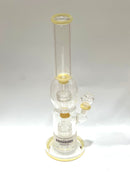 14’’ Dual Matrix Slime Perc Water Pipe - Premium  from H&S WHOLESALE - Just $25! Shop now at H&S WHOLESALE