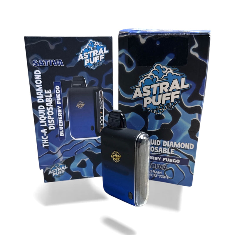 Astral Puff THC-A 3g Liquid Diamond Disposable Vape 5ct Display box