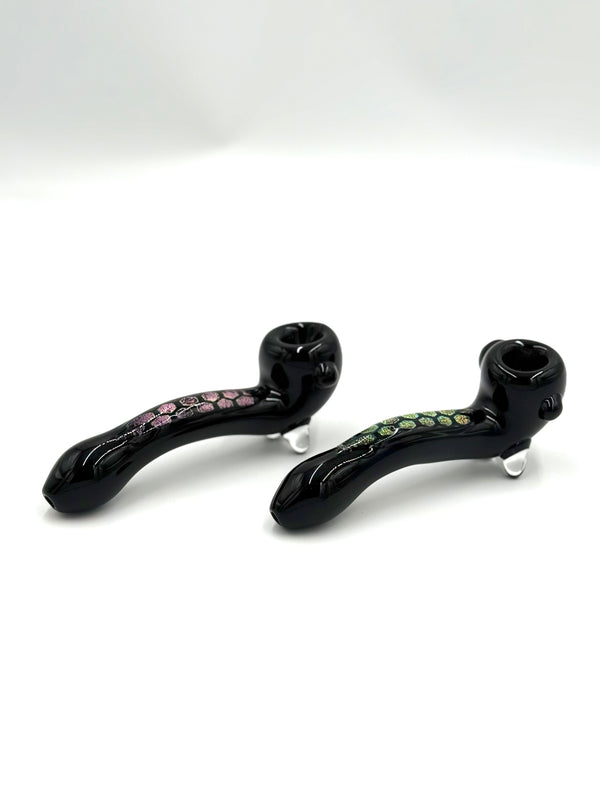 Clear Glass Mermaid 5’’ Scaled Sherlock Hand Pipe 1ct SHP-025 #10800