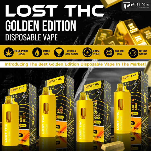 Lost THC V2 7.5g THC-A Live Sugar + D9 + D6 + THC-P Live Resin 5ct Disposable Vape - Premium  from H&S WHOLESALE - Just $85! Shop now at Y&M WHOLESALE