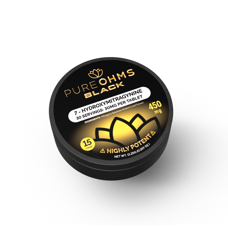 Pure OHMS Black 30mg 15ct Can 1ct