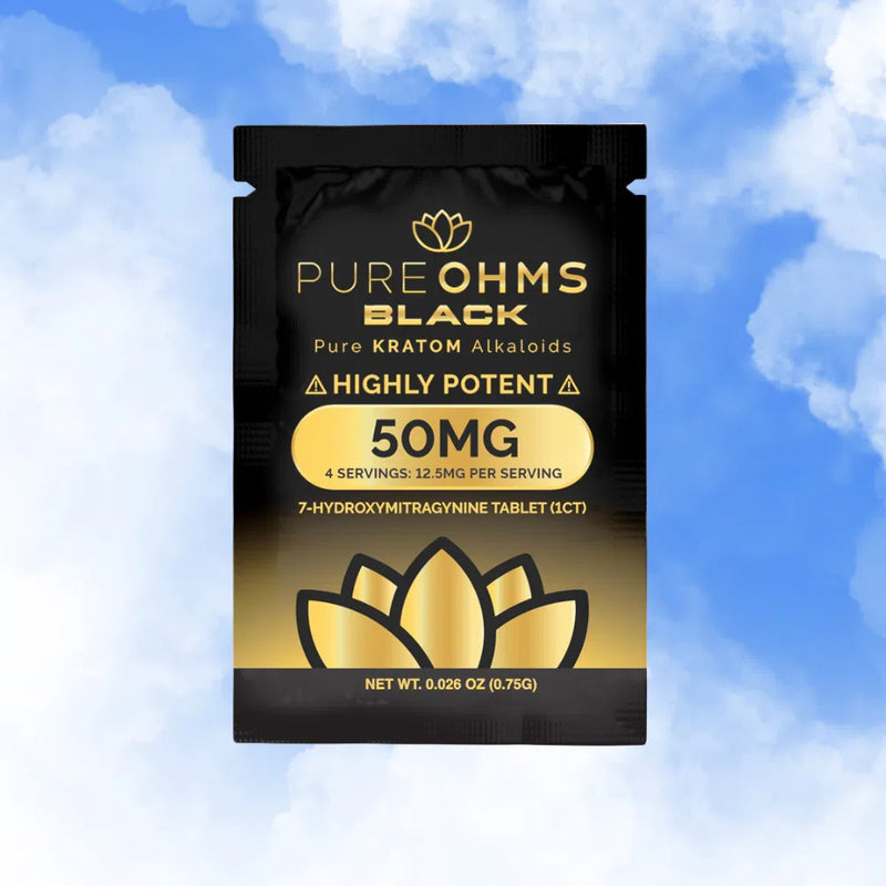 PURE OHMS Black 7-OH Tablets 1ct 50mg 30/box - Premium  from O&Z WHOLESALE - Just $200! Shop now at O&Z WHOLESALE