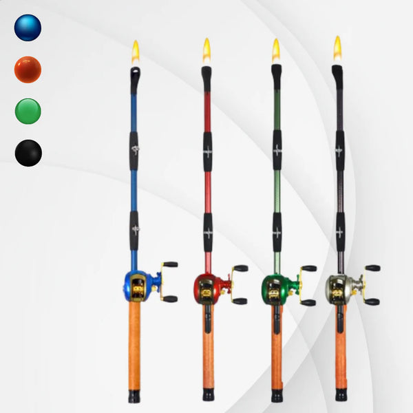 Fishing Pole & Rod BBQ Lighter 12ct Display #L-501-A - Premium  from H&S WHOLESALE - Just $103! Shop now at Y&M WHOLESALE