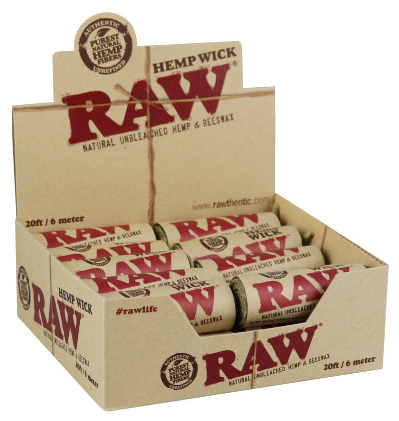 Raw Hemp Wick 20Ft/6m 20ct box - Premium  from H&S WHOLESALE - Just $34.30! Shop now at Y&M WHOLESALE