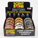 Scent Bomb Organic Air Freshener 12ct Display
