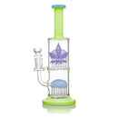 ALeaf® 11’’in Double Tree Perc Water Pipe 1ct Mix Color AL6062