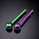 4’’ Glass Pipe Oil Burner jar 90ct Rainbow - Premium  from H&S WHOLESALE - Just $70! Shop now at H&S WHOLESALE