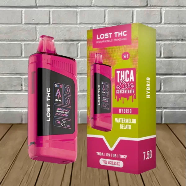LOST THC THC-P+THC-A+ CB9A+D8 V3 7.5g Disposable 5ct Box - Premium  from H&S WHOLESALE - Just $90! Shop now at Y&M WHOLESALE