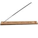 Wild berry wooden incense burner w/curved end 1 dozen