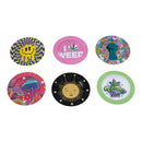 Fujima Assorted 5.4in Tin Ashtray 24ct Display Box