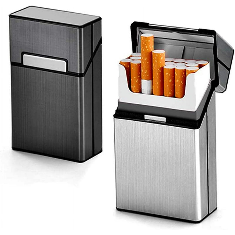 Fujima Plastic Cigarettes Box With Aluminum Cover & Mirror 12ct Display Box - Premium  from Y&M WHOLESALE - Just $35! Shop now at Y&M WHOLESALE