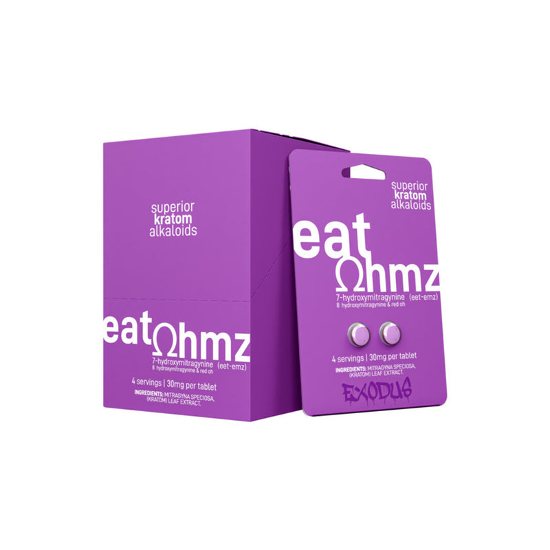 EXODUS Eat OHMZ 60mg 2pk Tablets 7-Hydro+8-Hydro & Red OH Purple 20ct Display Box - Premium  from Y&M WHOLESALE - Just $130! Shop now at O&Z WHOLESALE