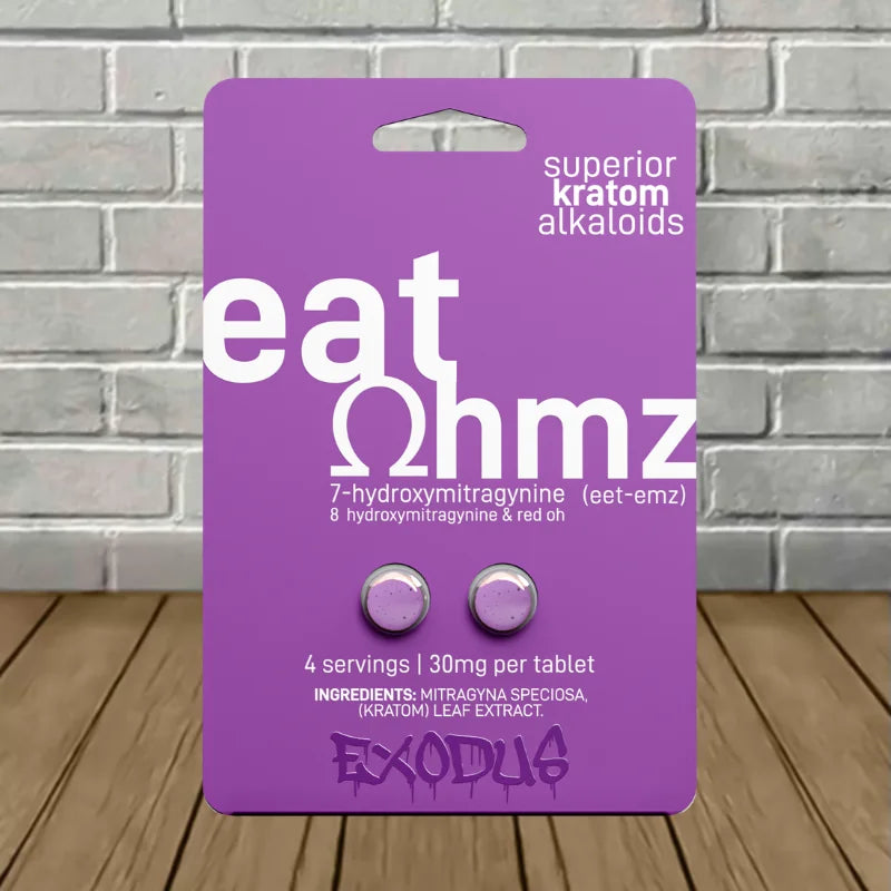EXODUS Eat OHMZ 60mg 2pk Tablets 7-Hydro+8-Hydro & Red OH Purple 20ct Display Box - Premium  from Y&M WHOLESALE - Just $130! Shop now at O&Z WHOLESALE