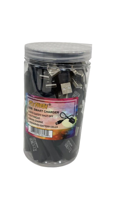 Fly Fresh USB Smart Charger for cart 25ct Jar - Premium  from Y&M WHOLESALE - Just $16! Shop now at Y&M WHOLESALE