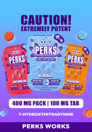 Dozo Perks 7-Hydroxy 4pk 400mg Chewing Tablets 5ct Display Box