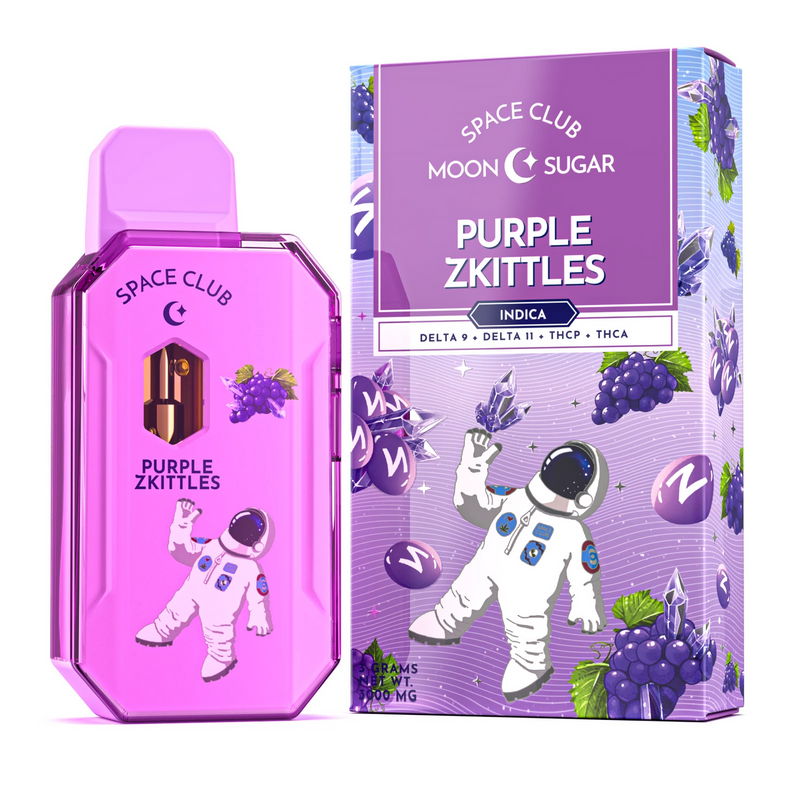 Space Club Moon Sugar 3g THC-A +D9+D11+THCP 1ct disposable device - Premium  from H&S WHOLESALE - Just $16! Shop now at H&S WHOLESALE