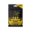 Pure OHMS Black Edition 50mg 6pk Chewing Tablets￼7-Hydroxy 10ct Display Box