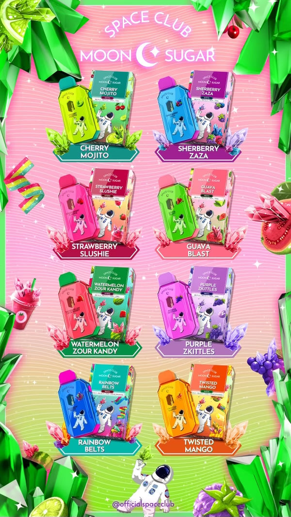 Space Club Moon Sugar 3g THC-A +D9+D11+THCP 1ct disposable device - Premium  from H&S WHOLESALE - Just $16! Shop now at H&S WHOLESALE