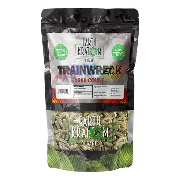 Earth Kratom 1,500ct Capsule 1ct Bag - Premium  from Y&M WHOLESALE - Just $75! Shop now at Y&M WHOLESALE