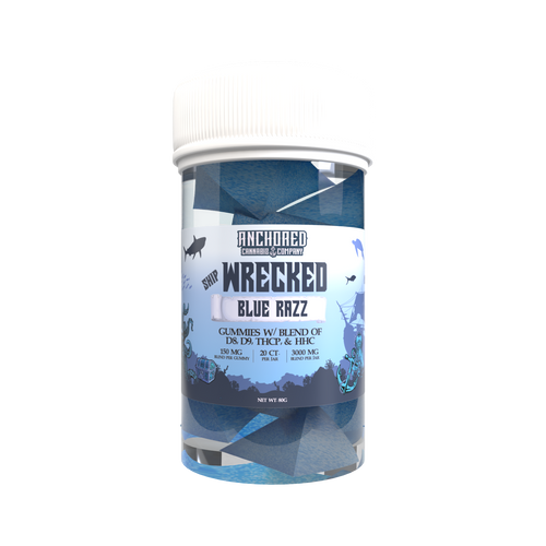 Anchored Wrecked Gummies with Blend Of D8+D9+THC-P+HHC 3,000mg 1ct Jar - Premium  from Y&M WHOLESALE - Just $13! Shop now at Y&M WHOLESALE