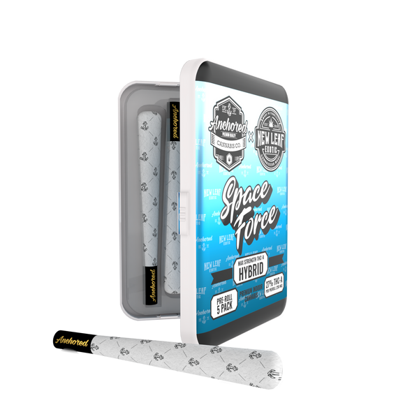 Anchored + New Leaf THC-A Prerolls 5pk 1ct Pack - Premium  from Y&M WHOLESALE - Just $19! Shop now at Y&M WHOLESALE