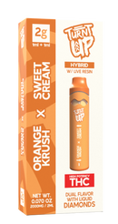 Turnt Up 2g Dual With Liquid Diamonds With Live Resin 2 Flavors 10ct Display Box - Premium  from Y&M WHOLESALE - Just $120! Shop now at Y&M WHOLESALE
