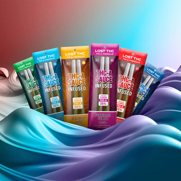 Lost THC-A Sauce Infused X2 Prerolls 2ct 2g 10ct Display Box - Premium  from Y&M WHOLESALE - Just $45! Shop now at O&Z WHOLESALE
