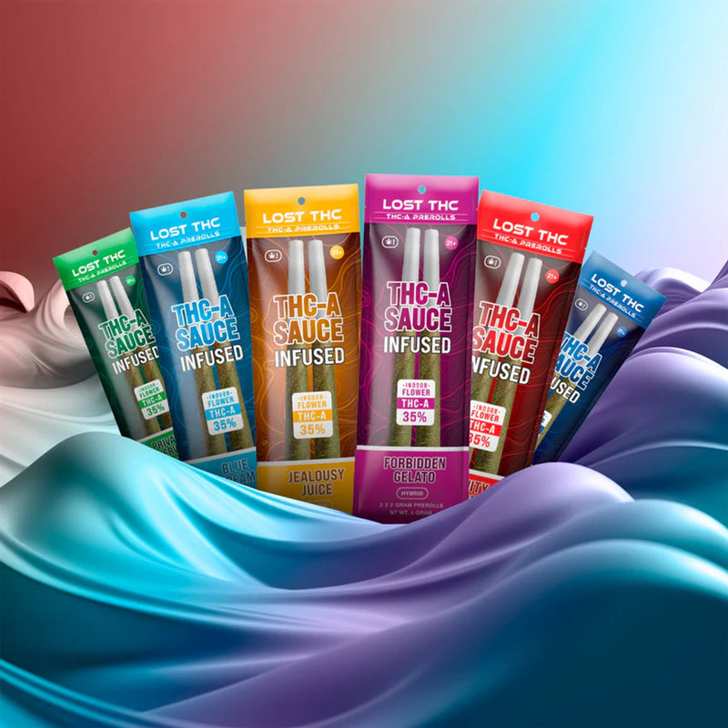 Lost THC-A Sauce Infused X2 Prerolls 2ct 2g 10ct Display Box - Premium  from Y&M WHOLESALE - Just $45! Shop now at O&Z WHOLESALE