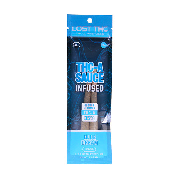 Lost THC-A Sauce Infused X2 Prerolls 2ct 2g 10ct Display Box - Premium  from Y&M WHOLESALE - Just $45! Shop now at O&Z WHOLESALE