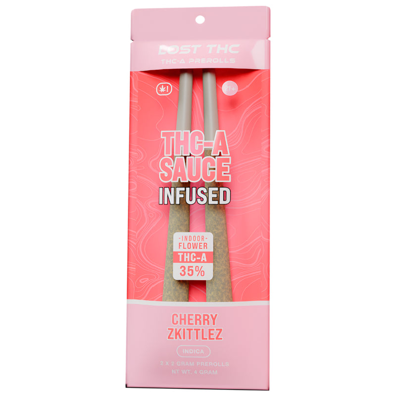 Lost THC-A Sauce Infused X2 Prerolls 2ct 2g 10ct Display Box - Premium  from Y&M WHOLESALE - Just $45! Shop now at O&Z WHOLESALE