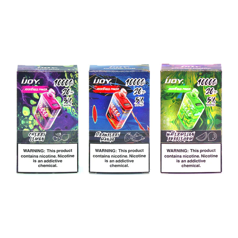 IJoy 10,000 Puffs 5% Nic 5ct Display Disposable Vape - Premium  from H&S WHOLESALE - Just $42.50! Shop now at H&S WHOLESALE
