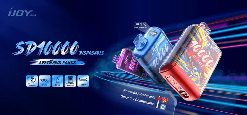IJoy 10,000 Puffs 5% Nic 5ct Display Disposable Vape - Premium  from H&S WHOLESALE - Just $42.50! Shop now at H&S WHOLESALE