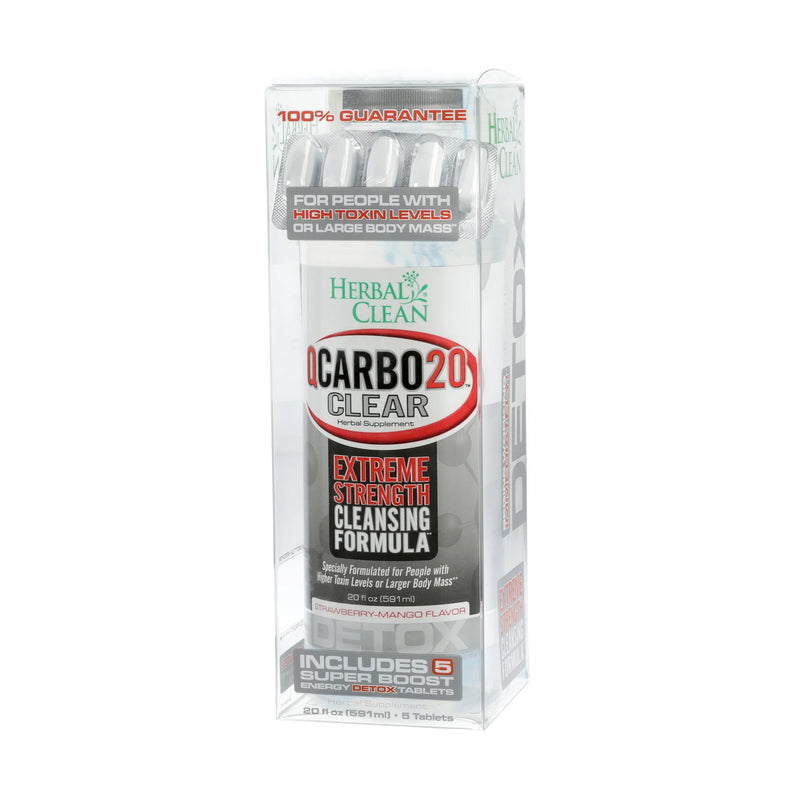 Herbal clean Qcarbo20 detox 20oz 1ct Bottle - Premium  from H&S WHOLESALE - Just $17.99! Shop now at Y&M WHOLESALE