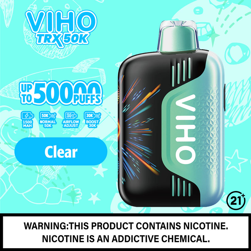 Viho TRX 50,000 Puffs 5% Nic 5ct Display Box Disposable Vape - Premium  from Y&M WHOLESALE - Just $50! Shop now at Y&M WHOLESALE