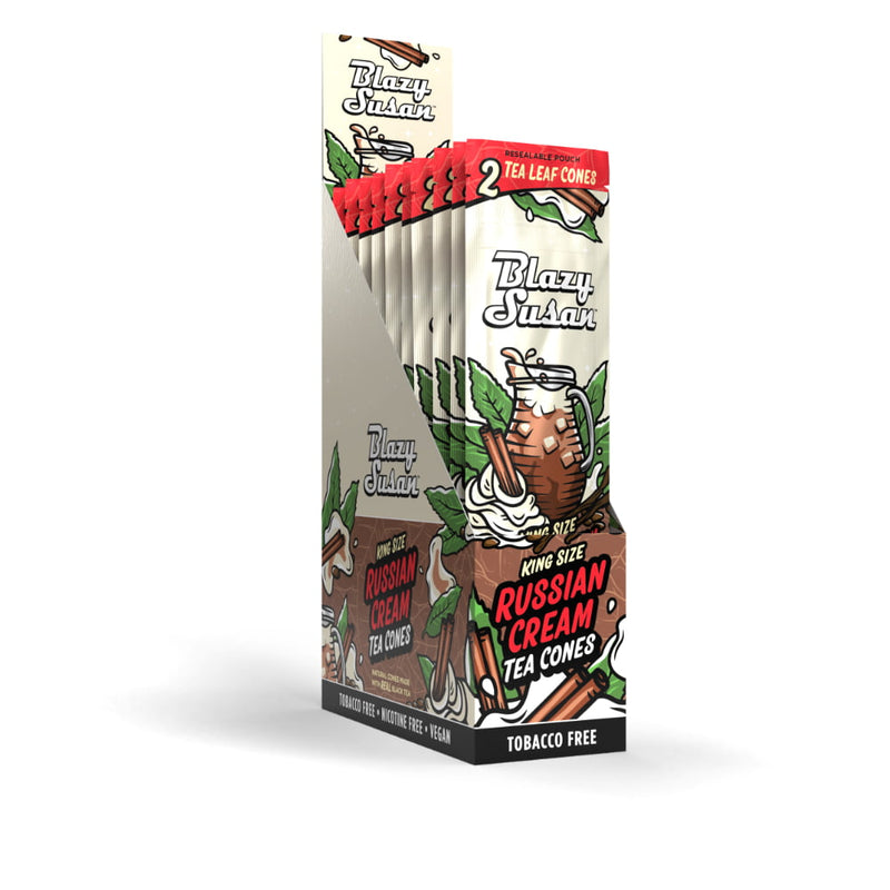 Blazy Susan Tea Leaf King Size 2pk Cone 10ct Display Box - Premium  from Y&M WHOLESALE - Just $16! Shop now at O&Z WHOLESALE