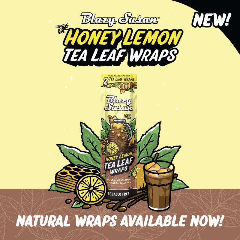 Blazy Susan Tea Leaf 2pk Wrap 25ct - Premium  from Y&M WHOLESALE - Just $22! Shop now at O&Z WHOLESALE