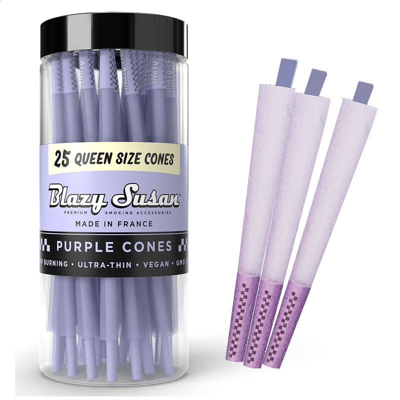 Blazy Susan Purple Cones Queen Size 120mm 25ct Jar - Premium  from Y&M WHOLESALE - Just $10.35! Shop now at Y&M WHOLESALE