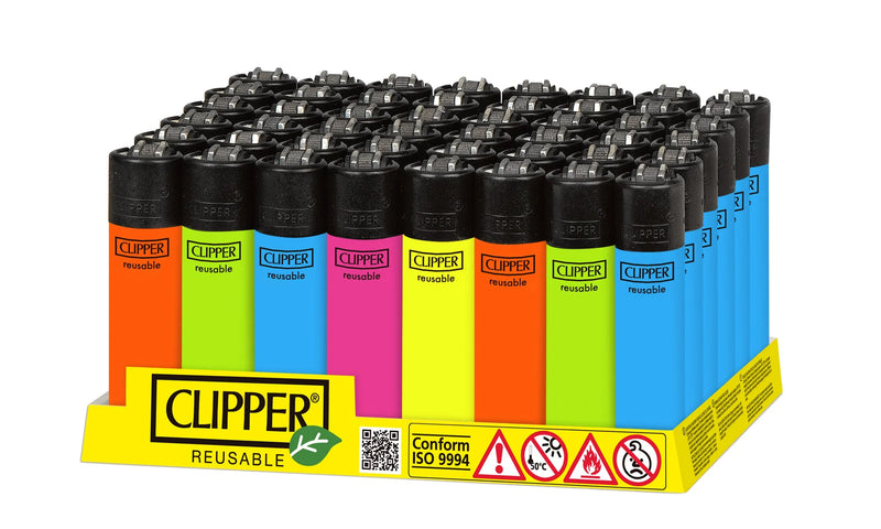 Clippers Lighters CP11 Solid Assorted Colors 48ct Display Box - Premium  from Y&M WHOLESALE - Just $37.50! Shop now at O&Z WHOLESALE