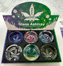 Aleaf Glass Ashtray Durable Glass Unique Design 420 6ct Display Box