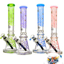 Aleaf 16’’ 9mm Slime Hollow Base Honeycomb Glass Water Pipe Purple 1ct