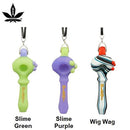 Aleaf 2.75’’ Slime Dotted Spoon Pendant Mini Spoon Hand Pipe 1ct Box