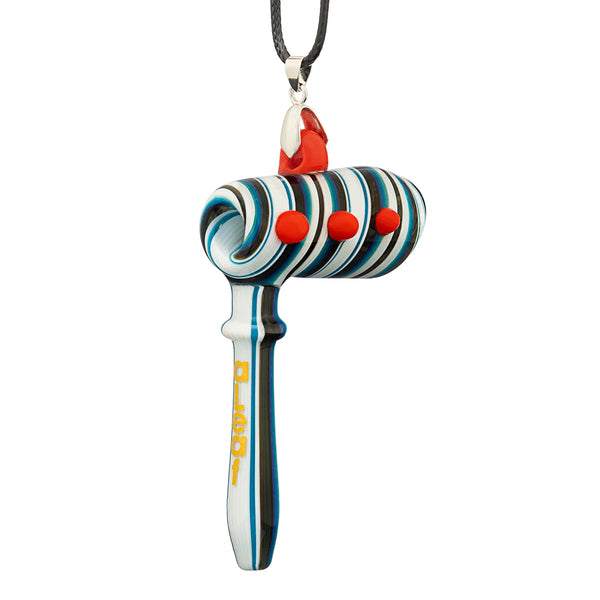 Aleaf 3.35’’ Slime Dotted Pendant Hammer Hand Pipe 1ct #ALHP2049 - Premium  from O&Z WHOLESALE - Just $10! Shop now at O&Z WHOLESALE