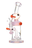 Aleaf 9’’ Duck Duck Pass Glass Pipe Rig With Matrix Perc 1ct Box